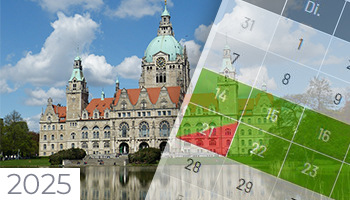 Schulferien und Feiertage 2025 Niedersachsen Kalender