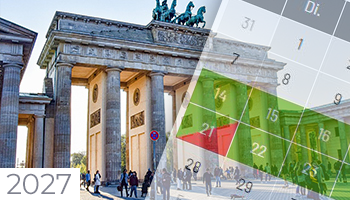 Schulferien und Feiertage 2027 Berlin Kalender