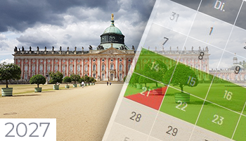 Schulferien und Feiertage 2027 Brandenburg Kalender